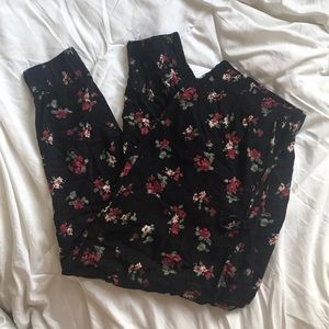 Floral joggers